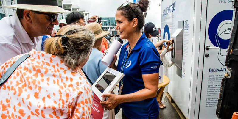 meegan jones, volvo ocean race, sustainability, bluewater, reusable water bottles, sailing