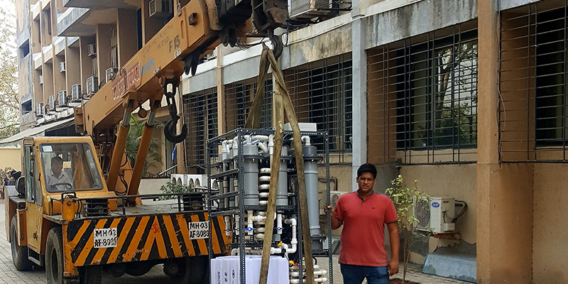 Urban Water Challenge finalist, Indra, installing modular wastewater treatment systems in Mumbai, India.