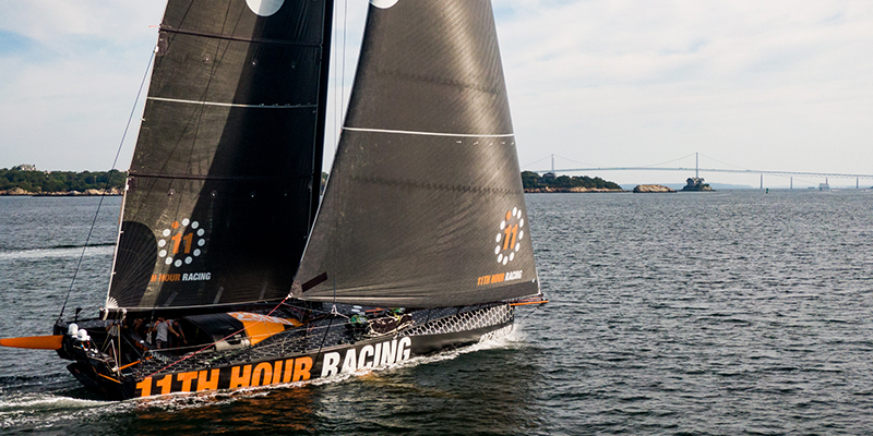 11th Hour Racing Team arrives in Newport, Rhode Island after crossing the Atlantic from France. Credit: Amory Ross | 11th Hour Racing