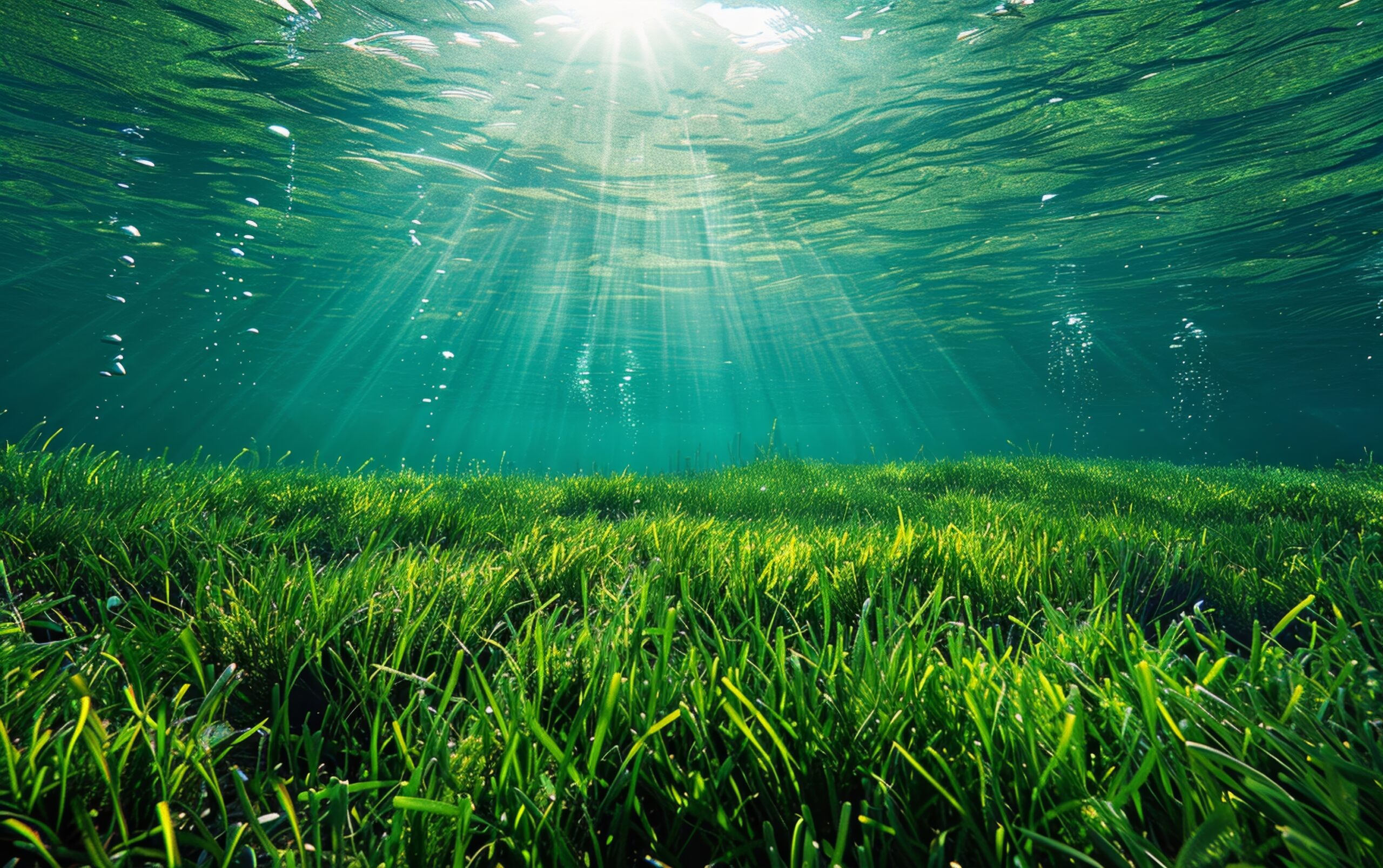 Underwater field of ocean se grass